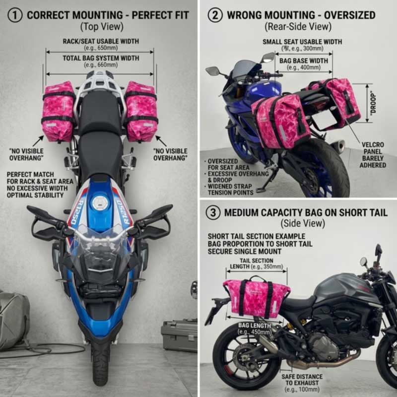 OEM திட்டங்களுக்கான மோட்டார் சைக்கிள் டெயில் பேக் உற்பத்தியாளர்