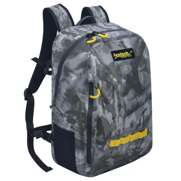 இரட்டை ஸ்லைடர் காற்று புகாத ஜிப்பருடன் (IPX7) 25L நீர்ப்புகா பேக் பேக்